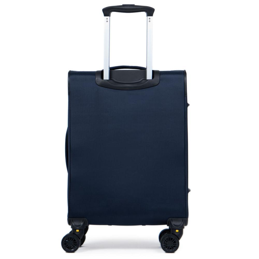 Mala Pequena Poliéster 4 Rodas Lyon Azul Escuro - 2