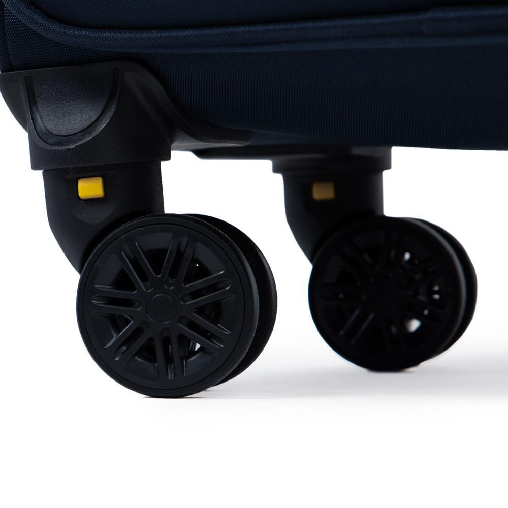 Mala Pequena Poliéster 4 Rodas Lyon Azul Escuro - 4