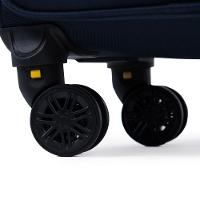 Mala Pequena Poliéster 4 Rodas Lyon Azul Escuro