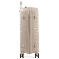 Mala Média 23 Kg Polipropileno 4 Rodas Rover Off White