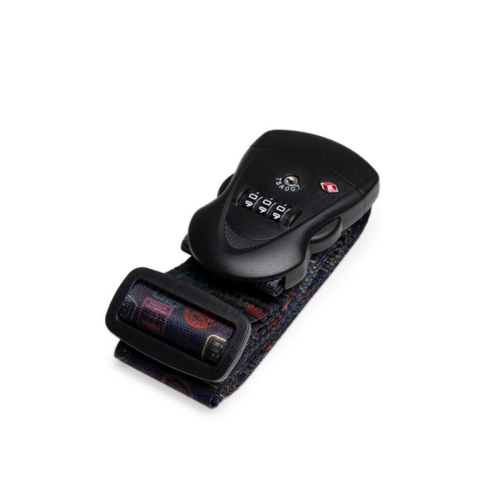 Cinta para Mala com Buckle de Cadeado Estampado - 1