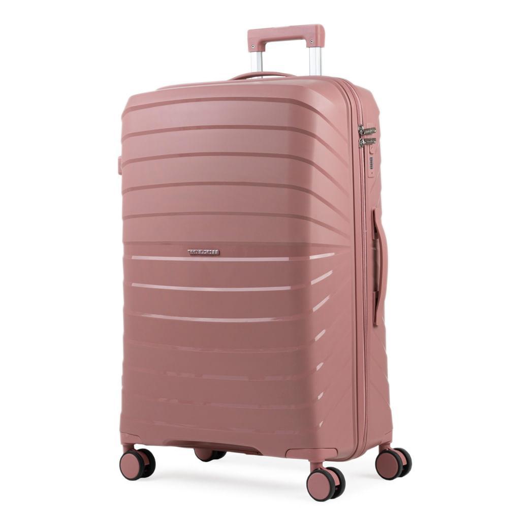 Mala de Viagem Grande 32 Kg Polipropileno 4 Rodas Rover Rose - 2