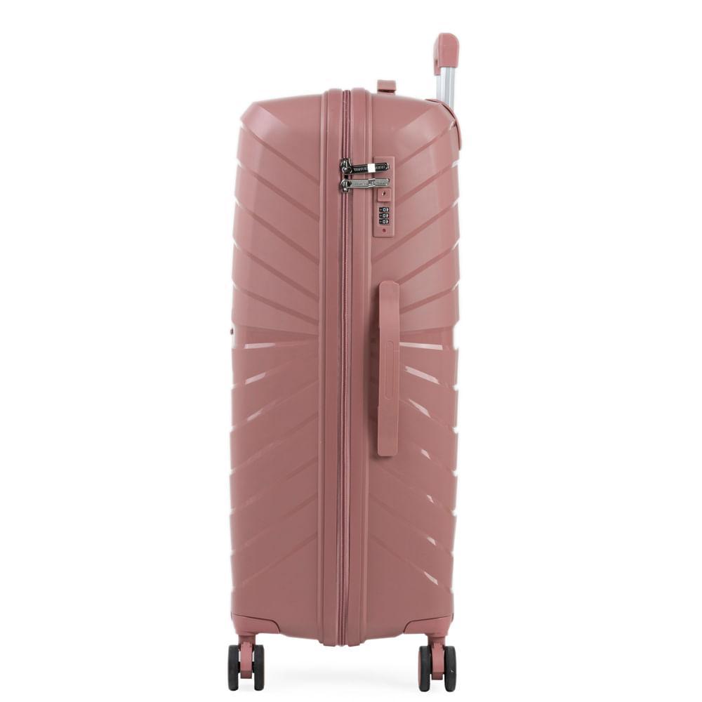 Mala de Viagem Grande 32 Kg Polipropileno 4 Rodas Rover Rose - 3
