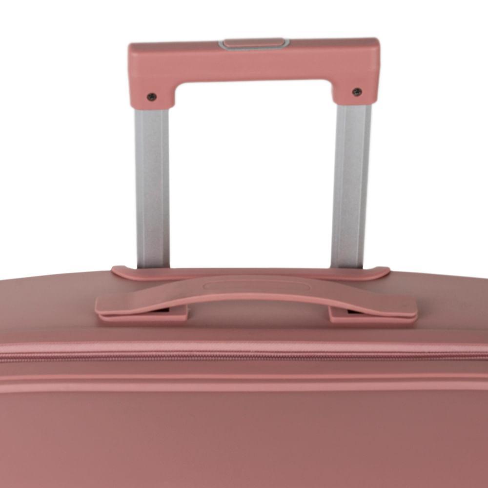 Mala de Viagem Grande 32 Kg Polipropileno 4 Rodas Rover Rose - 6