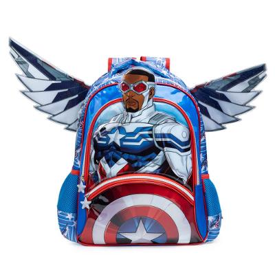 Mochila Escolar Masculina Infantil Capitão América com Asas Removíveis 0226049035001