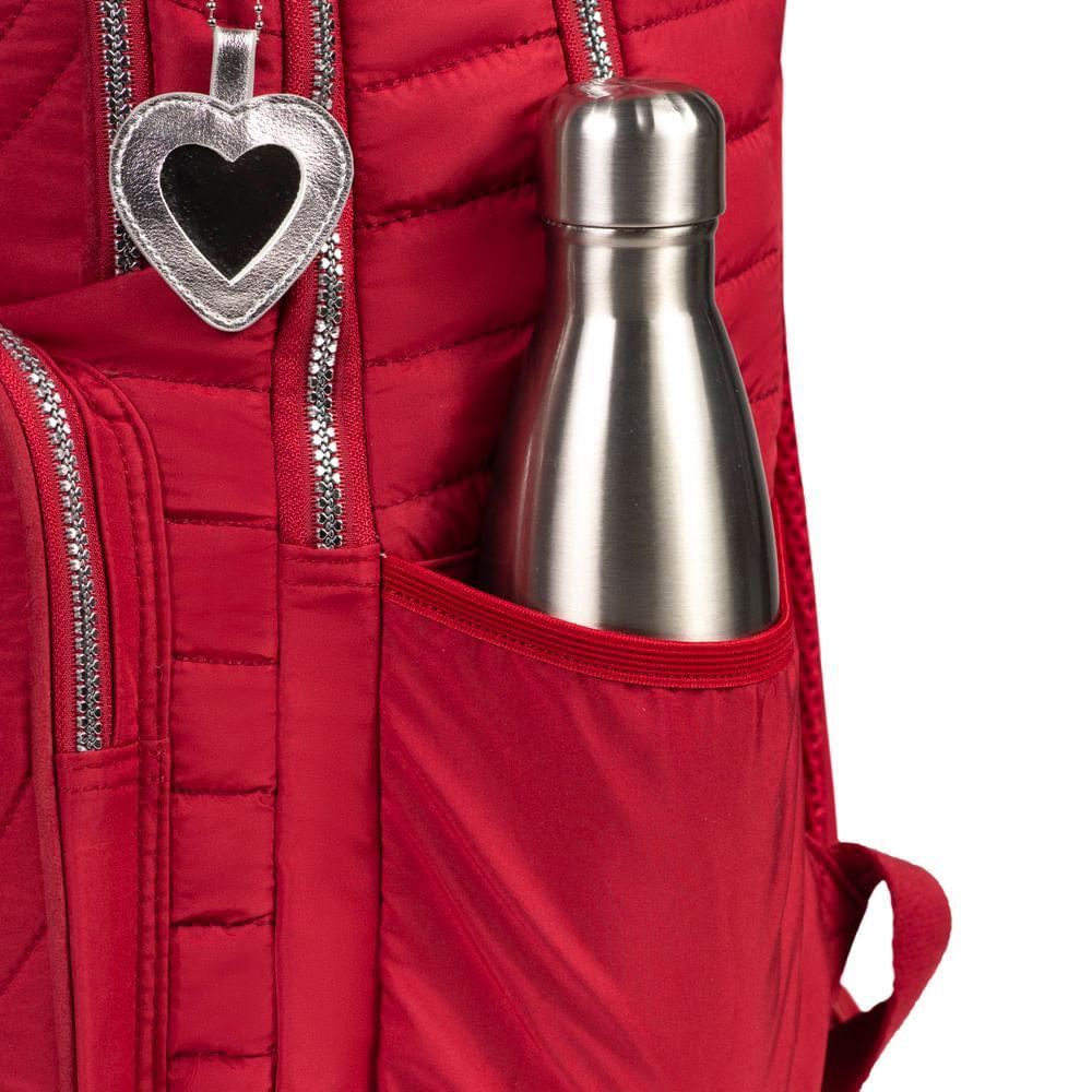 Mochila Escolar Feminina Juvenil BG GIRL Vermelho - 6