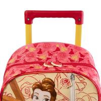 Mochila Escolar Feminina de Rodinhas Bela  Rosa - 6