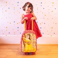 Mochila Escolar Feminina de Rodinhas Bela  Rosa - 8