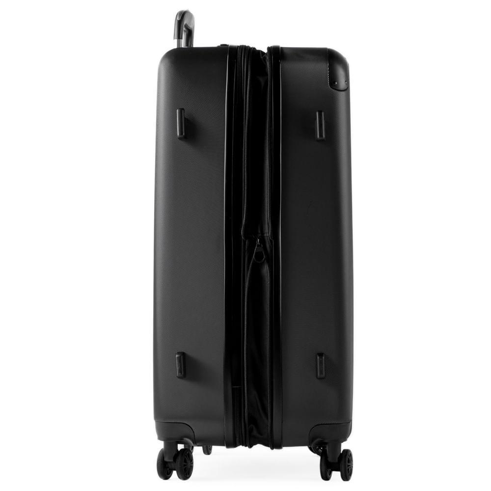 Mala de Viagem Grande 23 Kg ABS 4 Rodas Turquia II Preta - 6