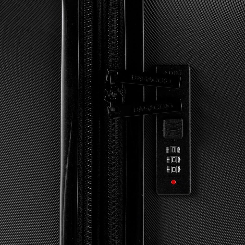 Mala de Viagem Grande 23 Kg ABS 4 Rodas Turquia II Preta - 8