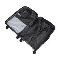 Mala Média 23 Kg Polipropileno 4 Rodas Hong Kong Preta - 9