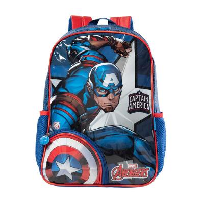 Mochila Escolar Masculina Capitão América Azul