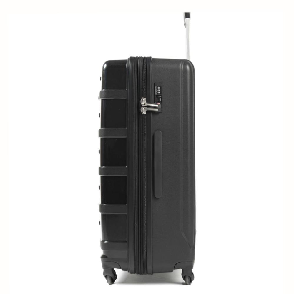 Mala Média Polipropileno 4 Rodas Suissewin Montreux Preto - 2