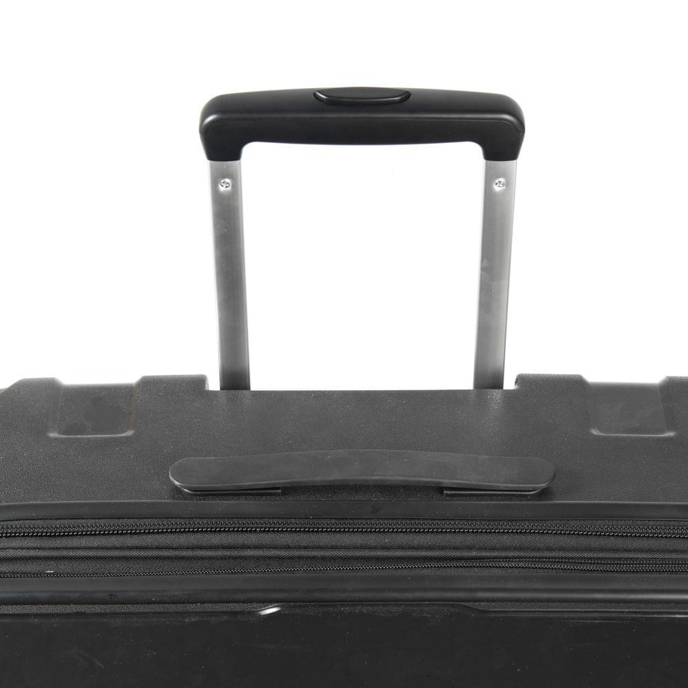 Mala Média Polipropileno 4 Rodas Suissewin Montreux Preto - 3