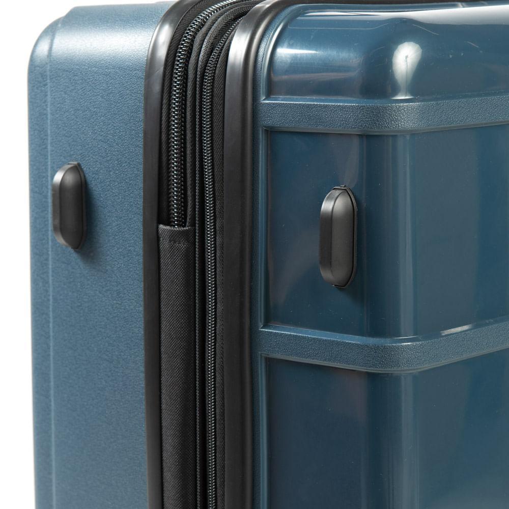 Mala Média Polipropileno 4 Rodas Suissewin Montreux Azul - 6