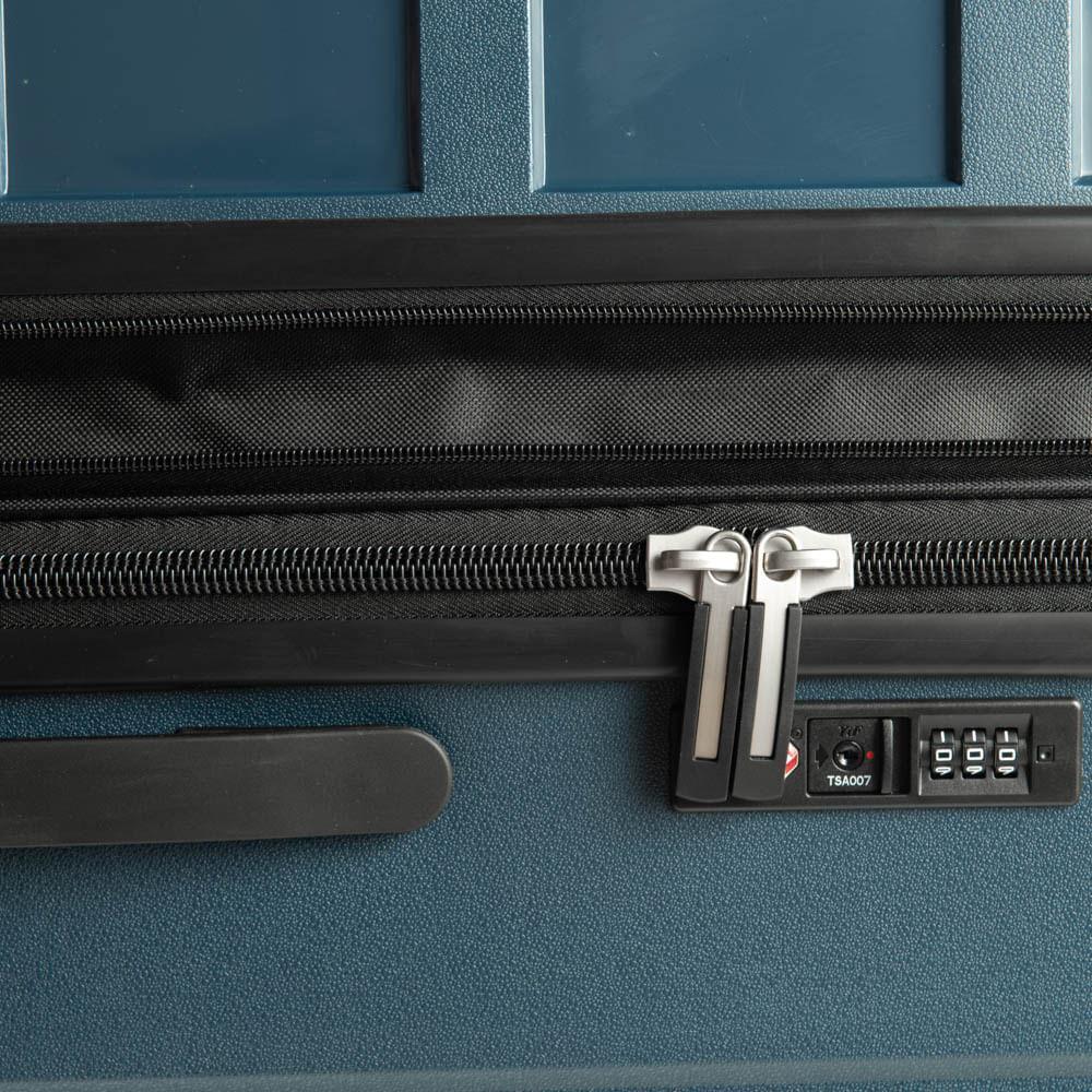 Mala Média Polipropileno 4 Rodas Suissewin Montreux Azul - 8