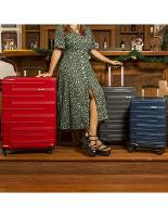 Mala Média Polipropileno 4 Rodas Suissewin Montreux Azul - 10