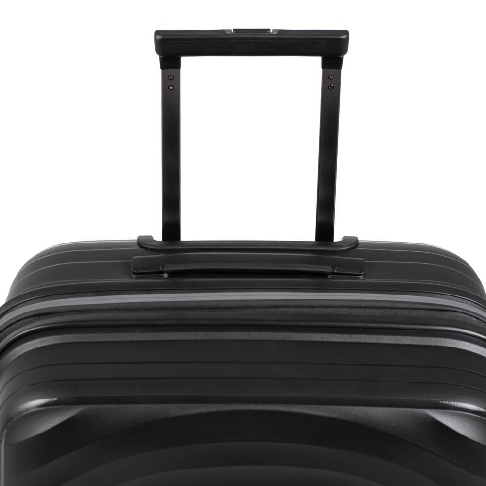 Mala Média Polipropileno 4 Rodas New York Preta - 6