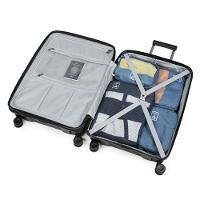 Mala Média Polipropileno 4 Rodas New York Preta - 10