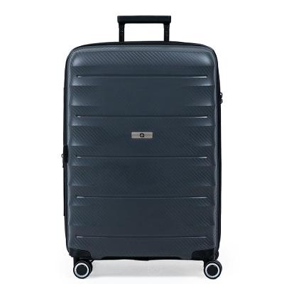 Mala Média Polipropileno 4 Roda SwissOne Genebra II Cinza