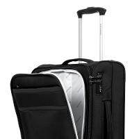 Mala Pequena Poliéster 4 Rodas Lyon Preta - 6