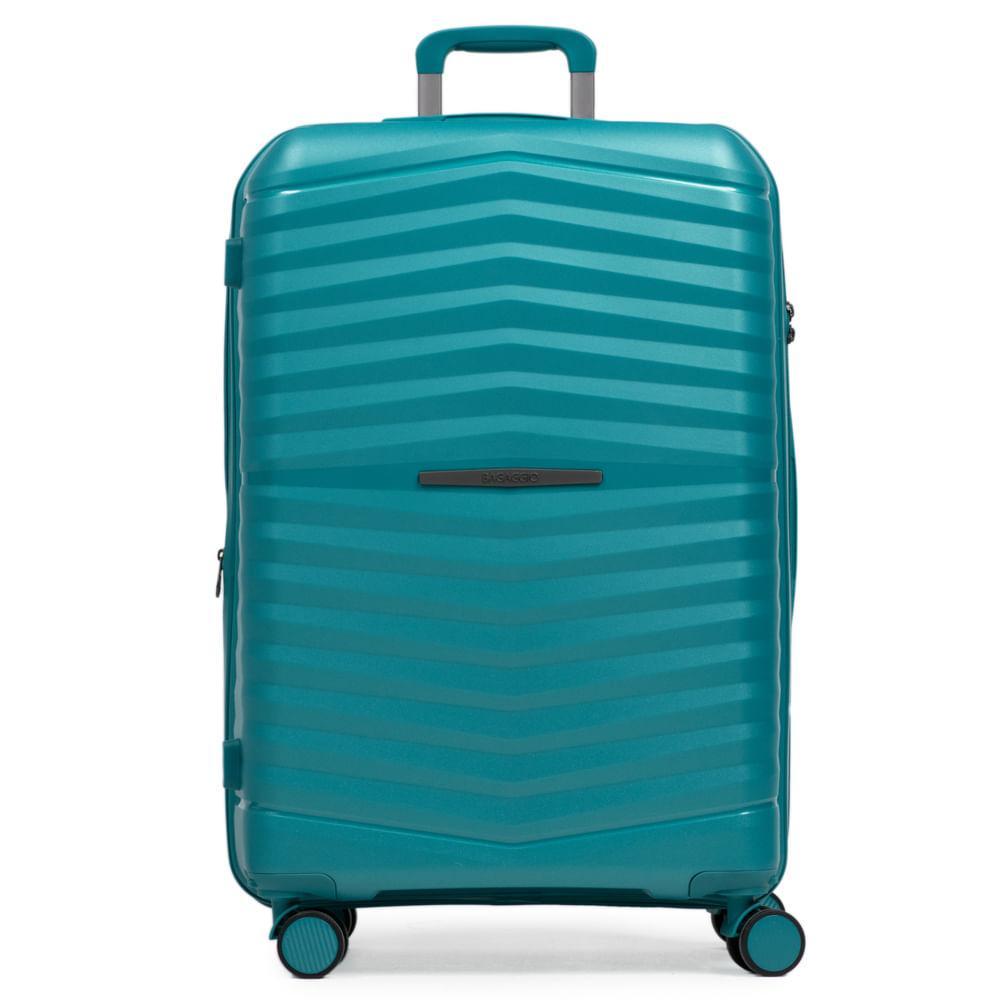 Mala Grande de Polipropileno 4 Rodas Hong Kong Verde - 1