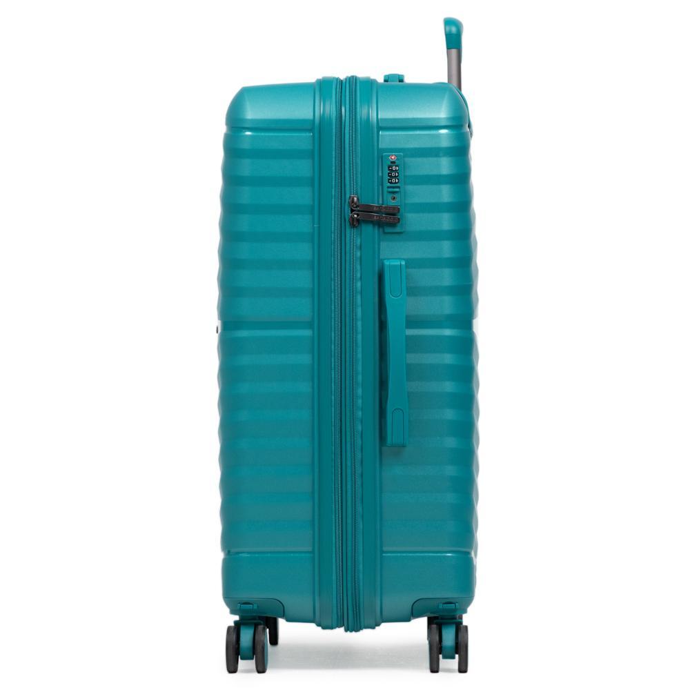 Mala Grande de Polipropileno 4 Rodas Hong Kong Verde - 3