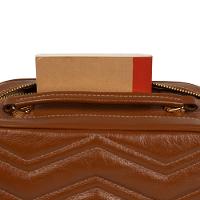 Bolsa Feminina Transversal Couro Média Zig Zag Matelasse Caramelo - 9