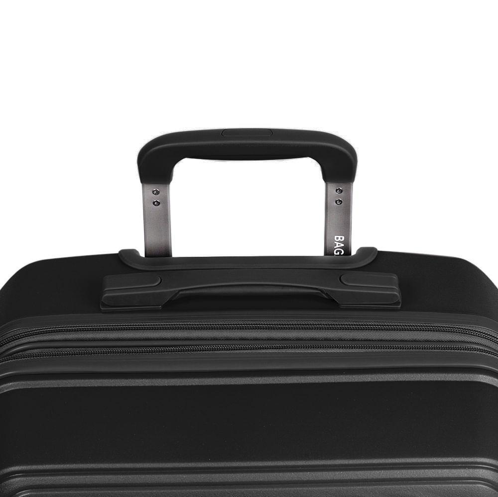 Mala Média 23 Kg Polipropileno 4 Rodas Seul Preta - 8