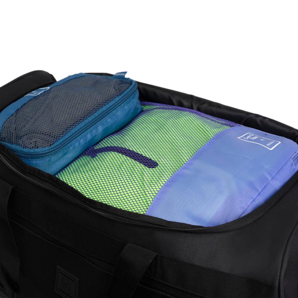 Bolsa de Viagem Masculina de Rodinhas Grande BG Mesh Preta - 10