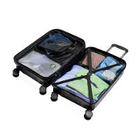 Mala de Viagem Pequena 10 Kg Polipropileno 4 Rodas Seul Preta - 10