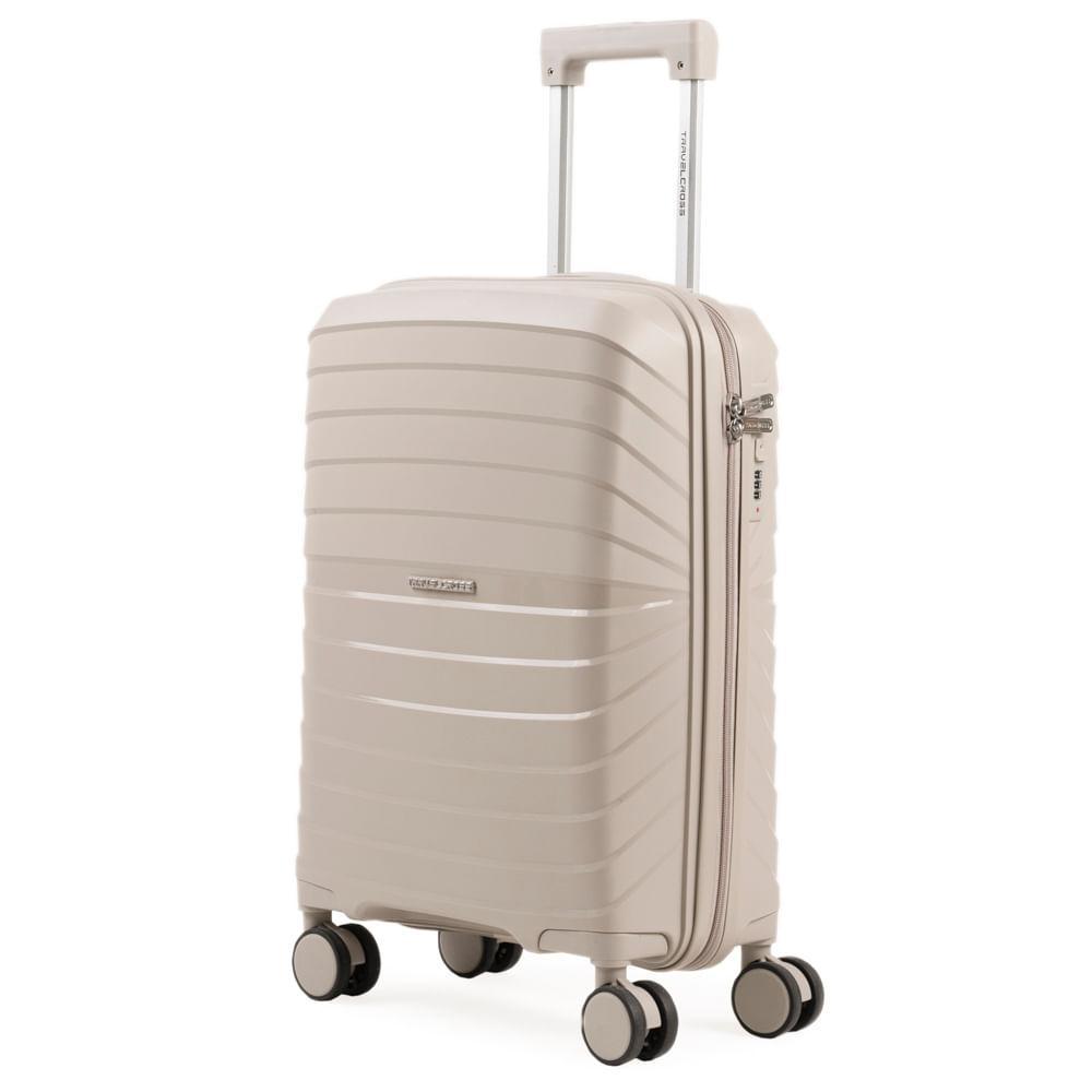 Mala de Viagem Pequena 10 Kg Polipropileno 4 Rodas Rover Off White - 2