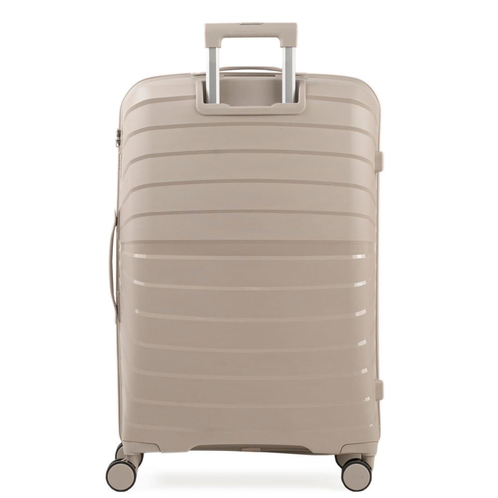 Mala de Viagem Grande 32 Kg Polipropileno 4 Rodas Rover Off White - 4