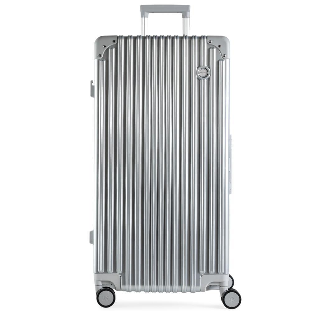 Mala de Viagem Grande Ultra Ampla Policarbonato 4 Rodas Kyoto Trunk Prata - 1