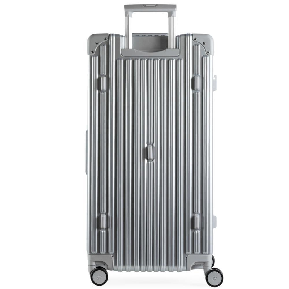 Mala de Viagem Grande Ultra Ampla Policarbonato 4 Rodas Kyoto Trunk Prata - 4