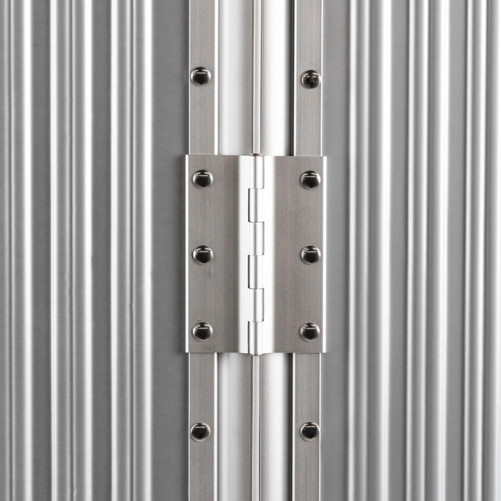 Mala de Viagem Grande Ultra Ampla Policarbonato 4 Rodas Kyoto Trunk Prata - 8