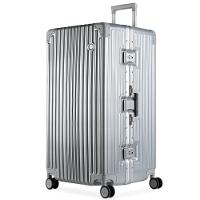 Mala de Viagem Grande Ultra Ampla Policarbonato 4 Rodas Kyoto Trunk Prata - 2