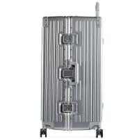 Mala de Viagem Grande Ultra Ampla Policarbonato 4 Rodas Kyoto Trunk Prata - 3