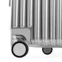 Mala de Viagem Grande Ultra Ampla Policarbonato 4 Rodas Kyoto Trunk Prata - 6