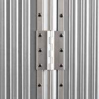 Mala de Viagem Grande Ultra Ampla Policarbonato 4 Rodas Kyoto Trunk Prata - 8