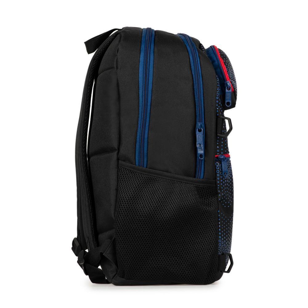 Mochila Escolar Masculina Futebol Preta - 6