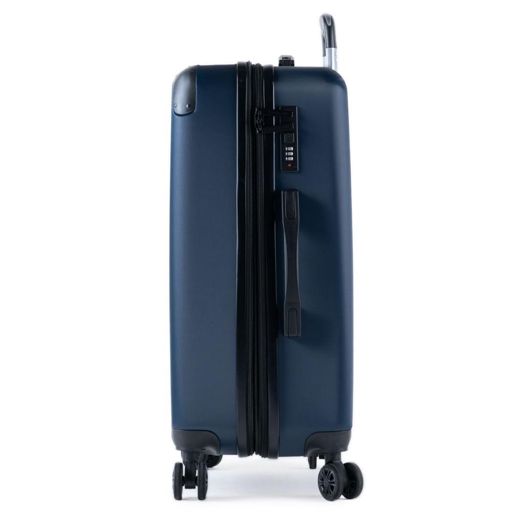 Mala Média 23 Kg ABS 4 Rodas 26” Turquia II Azul Marinho - 3