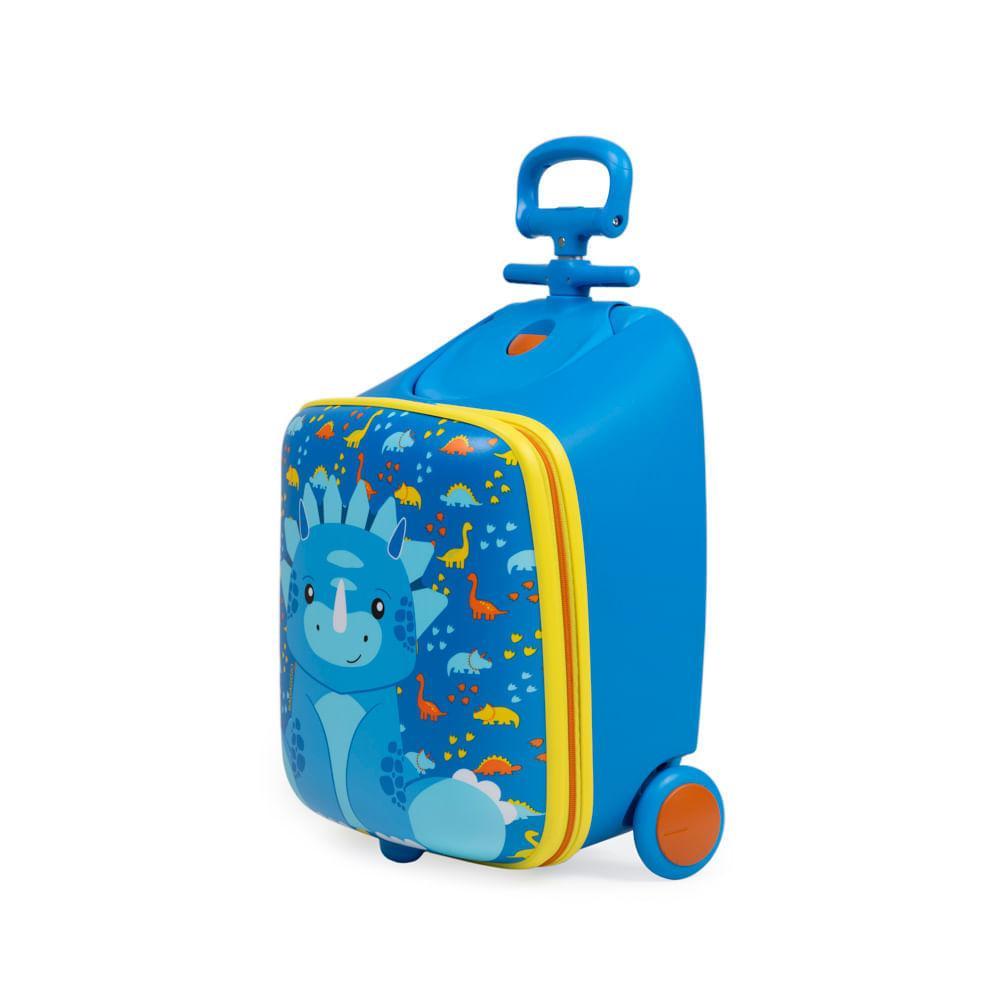 Mala de Bordo 10 Kg Pets for Kids Dino Azul - 5