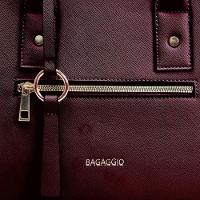 Bolsa de Mão Feminina Saffiano Vinho - 6