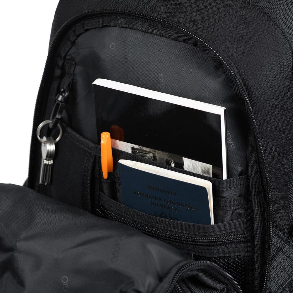 Mochila Masculina Executiva com Porta Notebook Nepal Preta - 10