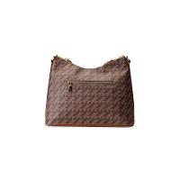 Bolsa Transversal Feminina Média Hobo Monograma BG Marrom - 6