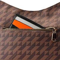 Bolsa Transversal Feminina Média Hobo Monograma BG Marrom - 7