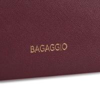 Bolsa Feminina Transversal Saffiano Vinho - 7