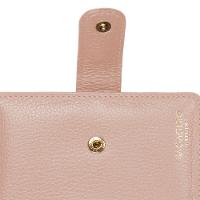 Carteira Feminina Couro Basic com Fecho em Botão Lingueta Bege - 3