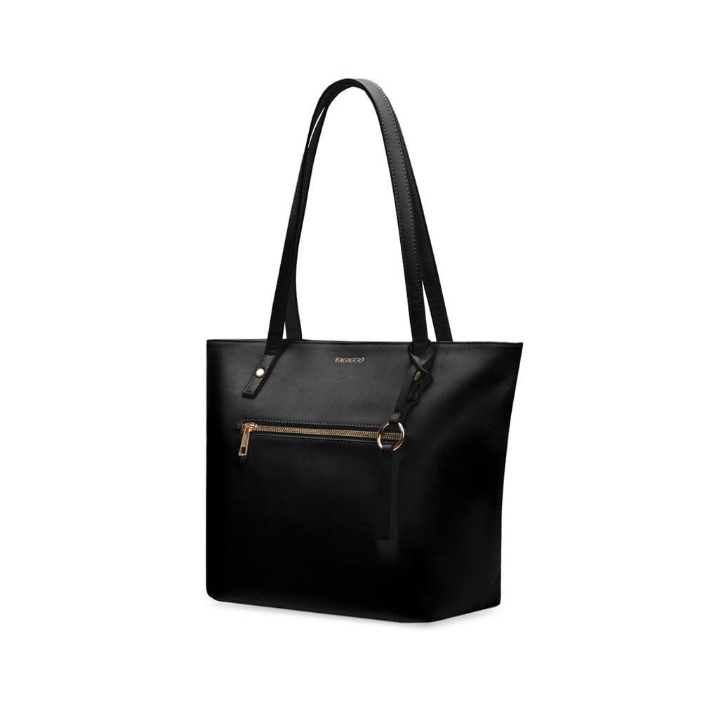 Bolsa Feminina Tote Saffiano Preta - 3
